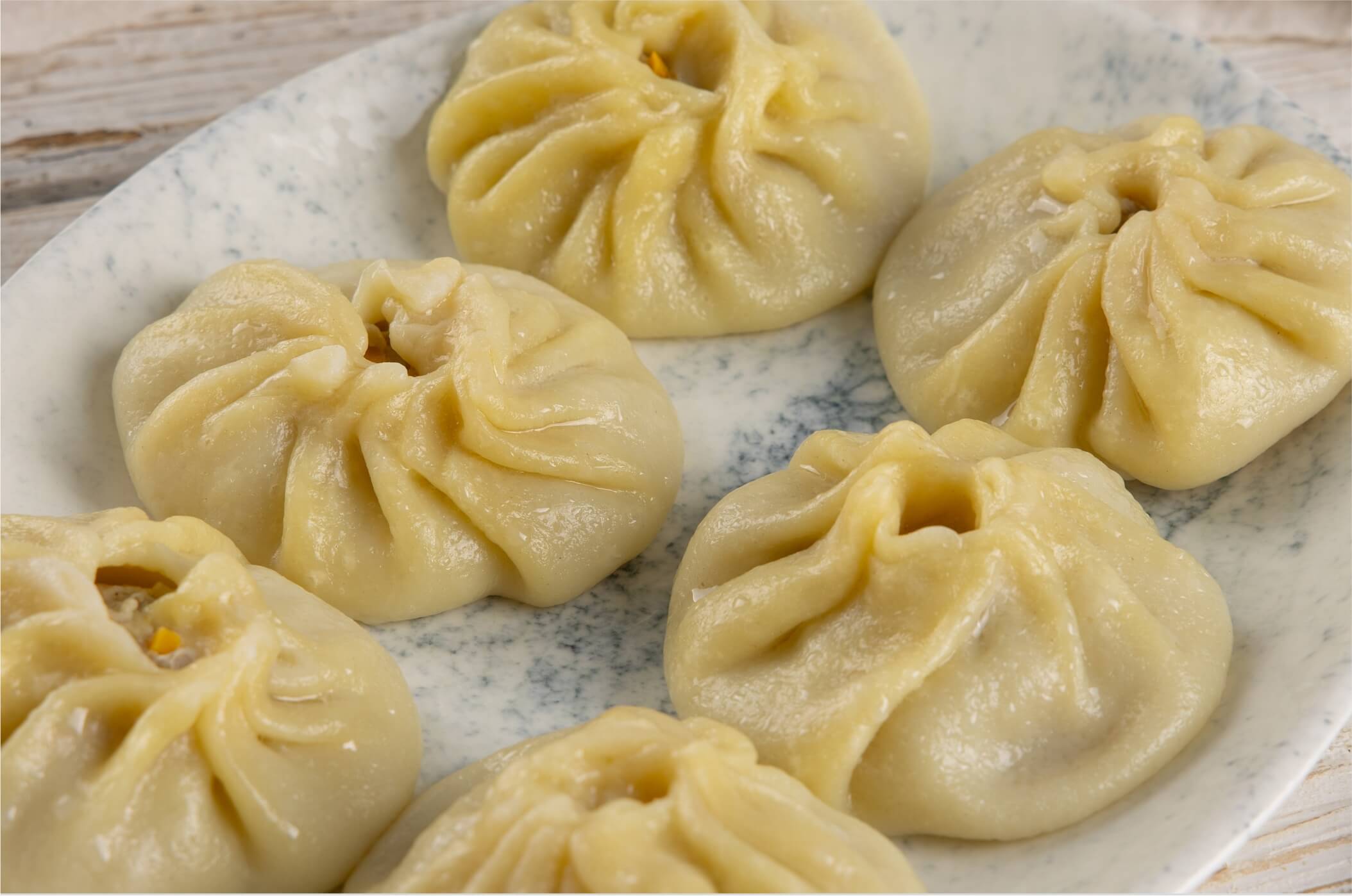 Манты с курицей и тыквой, 6шт