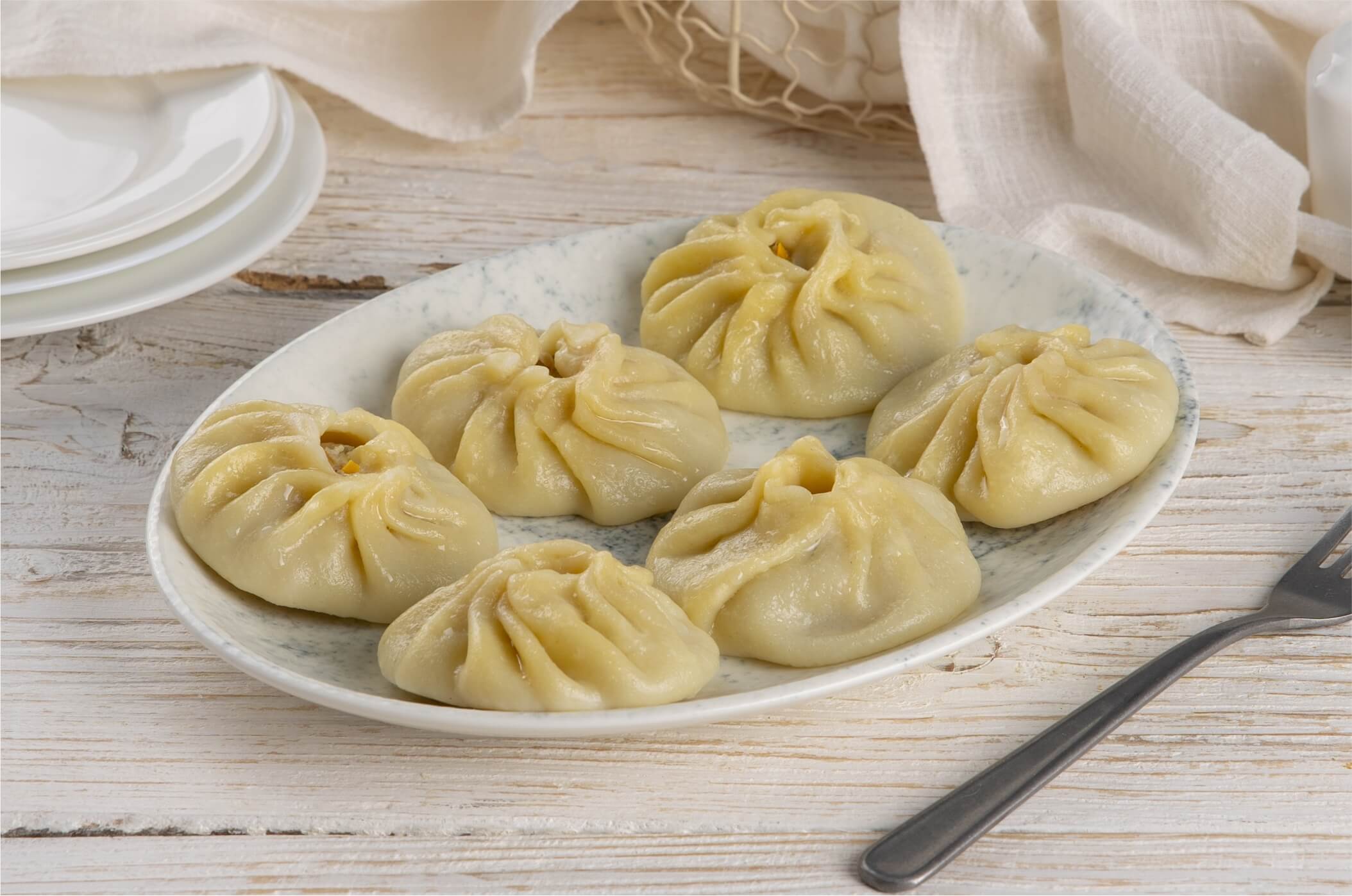 Манты с курицей и тыквой, 6шт